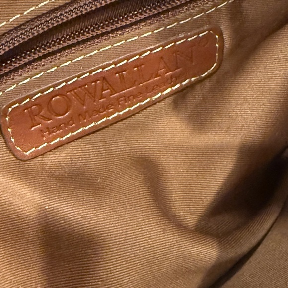 Rowallan Black & Brown Leather Bag - Picture 6 of 8